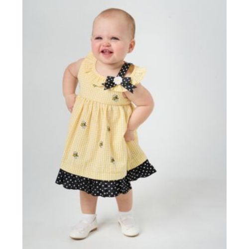 Baby Girls Bumble Bee Seersucker Dress