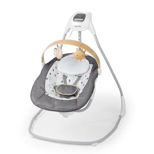 Ingenuity SimpleComfort Portable ​ Baby Swing, Newborn to 9 Months, Pink​