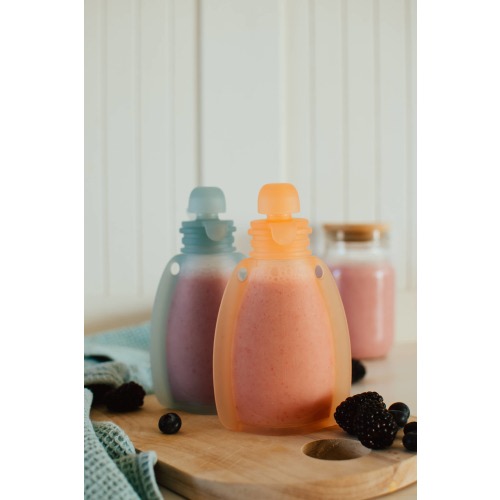Reusable Baby Food Pouch: Silicone – Marley's Monsters