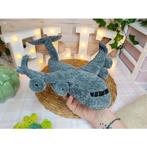 Airplane Boeing C17 plush toy