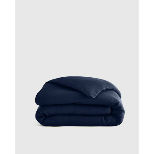 Linen Duvet Cover in Navy