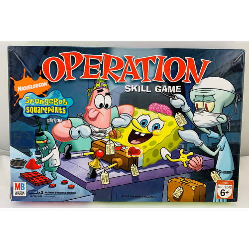 Pre-Owned Milton Bradley Operation SpongeBob 2005 Complete Great Condition