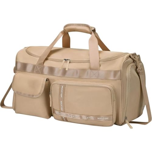 MAXTOP Large Gym Bag for Women Men Duffle Bag With Wet Dry Separation