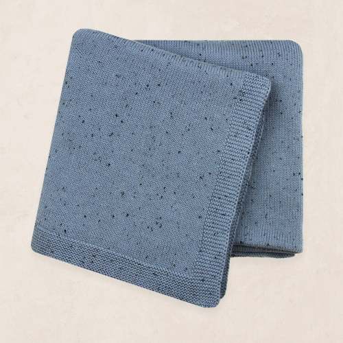 Knit Blanket - Cadet Speckle
