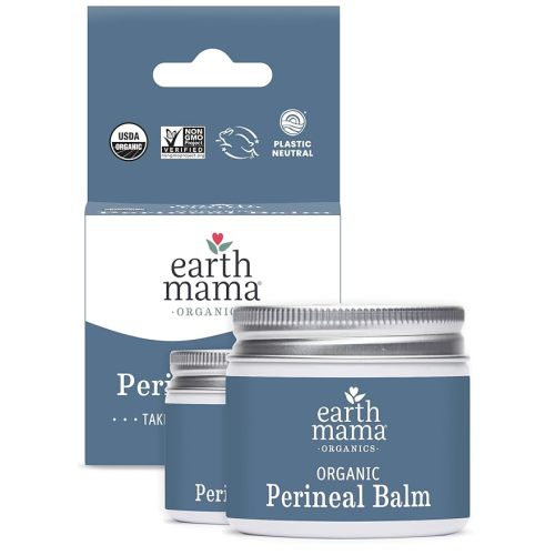 Earth Mama Organic Perineal Balm | Naturally Cooling Herbal Salve for Pregnancy and Postpartum Relief with Witch Hazel & Calendula, Feminine Care Essentials, No Benzocaine or Butane, 2-Oz (2-Pack)