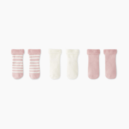 Hanna Andersson 3-Pack Baby Socks - Blush Pink Multipack, 0-6 Months