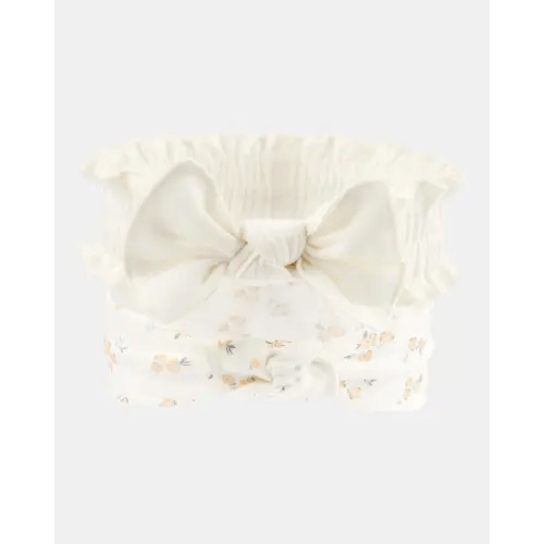 Baby Girl 2-Pack Headwraps - White/Yellow | Carter's