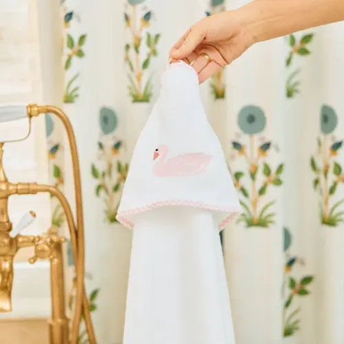 Baby Hooded Towel - Swan