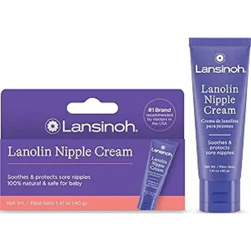 Lansinoh Lanolin Nipple Cream, 1.41 Ounces | Safe for Breastfeeding Baby, 100% Natural Nipple Butter, Breastfeeding Essentials, Postpartum Moms