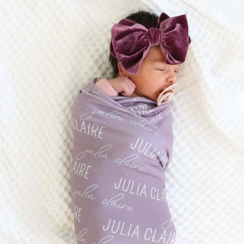 Personalized Baby Name Swaddle Blanket