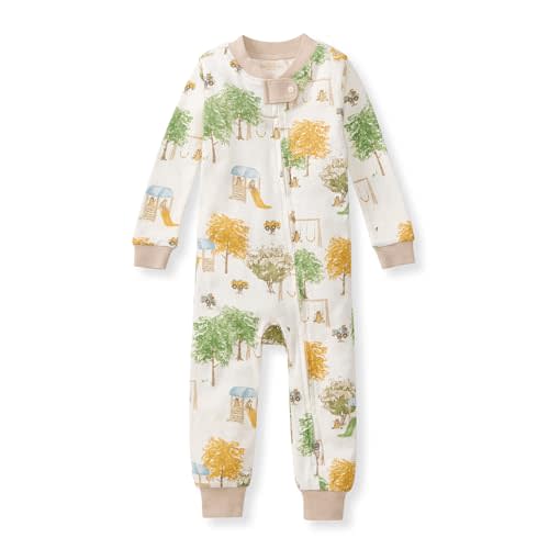 Burt's Bees Baby baby-boys Footless Sleepers, 100% Organic Cotton, One-piece Diagonal Zip Up Jumpsuit, Snug Fit Pajamas