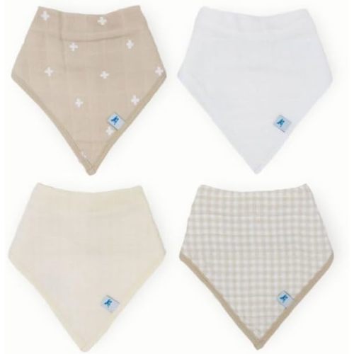 Little Unicorn Cotton Muslin with Fleece Bandana Bib