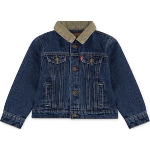 Kids' Corduroy Collar Denim Trucker Jacket