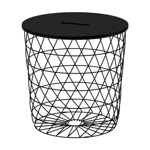 KVISTBRO Storage table - black 17 3/8 "