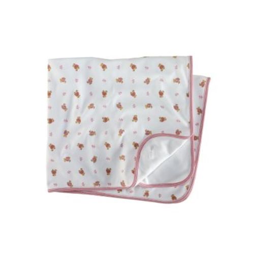 Ralph Lauren Girls' Layette Reversible Printed Receiving Blanket - Baby