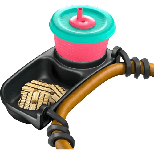 Swanoo Universal Stroller Snack Tray | Stroller Cup Holder | Silicone Arms Grip Bumper Bar | Stays in Place | Stroller Tray Attachment with Cups Holder for Baby Toddler | Stroller Accessories