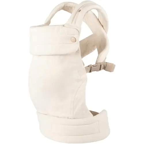 Ergonomic Baby Carrier Newborn to Toddler, Lightweight & Breathable Cotton Infant Carrier for Hands Free Comfort (Off White)