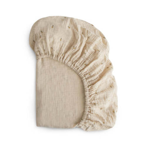 Mushie Extra Soft Muslin Crib Sheet