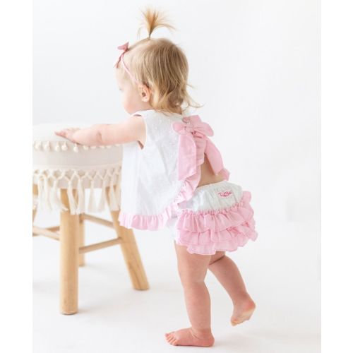 Swiss Dot Swing Top and Bloomer Set | RuffleButts & RuggedButts