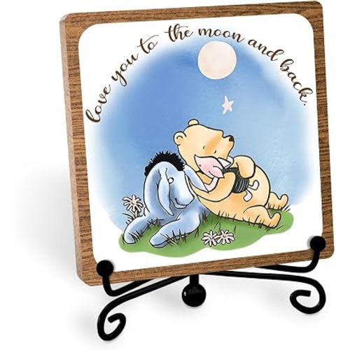 Winnie Inspirational Friendship Keepsake, Positive Desk Table Decor, 5″x 5″
