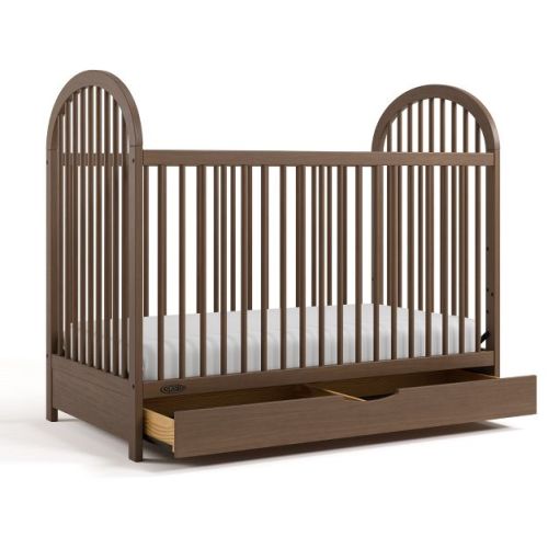 Graco Olivia 3-In-1 Convertible Crib With Drawer Hazelnut
