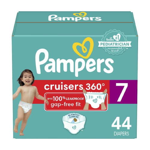 Pampers Diapers - Cruisers 360° - Size 7, up to 100% Leakproof Fit, Designed for Active Babies, Pull On Diaper, EZ Off Tabs Designed for Easy Changes - Walmart.ca