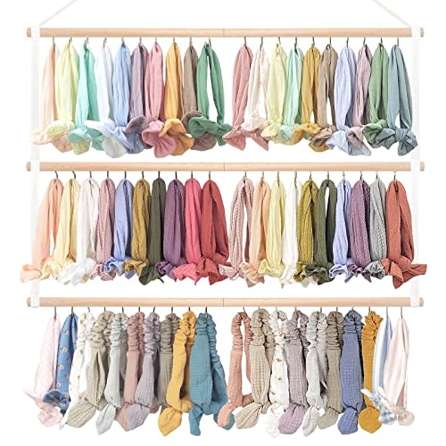 POVETIRE Headband Holder Head Bands Organizer for Girls Hair Bows Hanging Baby Headbands Hair Accessories Organizer Storage Wall Hanging Decor for Newborn Infant Toddlers Kids