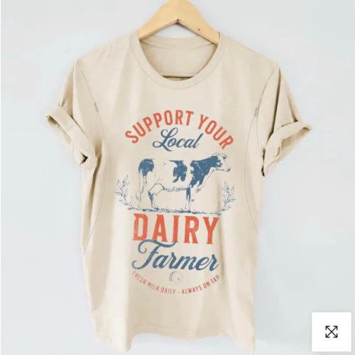 Breastfeeding T-shirt- Support Your Local Farmer