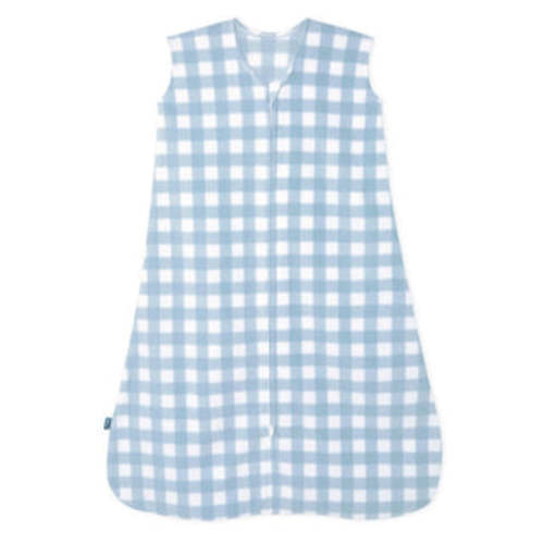 Blue Gingham Micro-Fleece Sleep Sack | Small | HALO