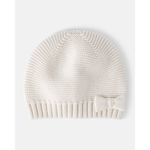 Baby Girl Knit Beanie - Cream - OshKosh B'gosh | Carter's