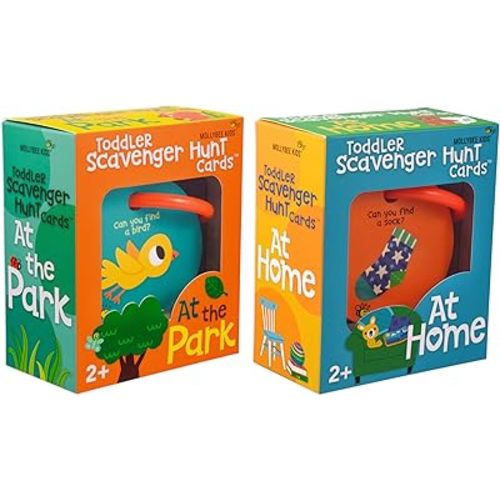 MOLLYBEE KIDS Toddler Scavenger Hunt Cards at Home and at The Park Bundle