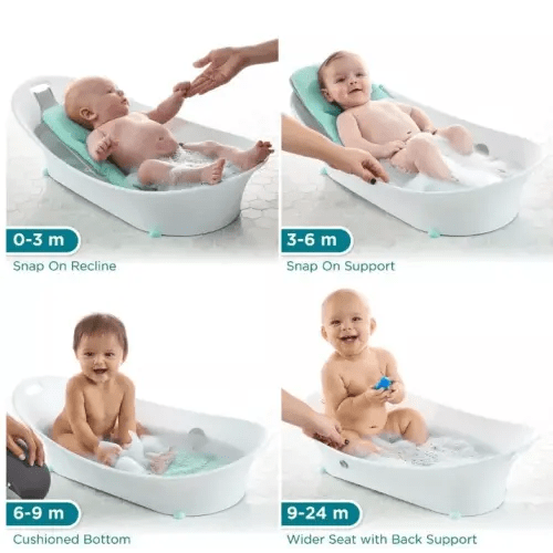 Contours Oasis 4-in-1 Comfort Cushion Bath Tub | Baby Bath Tub