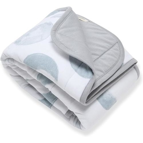 Burt's Bees Baby Organic Cotton Infant Reversible Blanket, Nursery Bedding | Breathable 100% organic cotton all purpose blanket, perfect for tummy time in the nursery