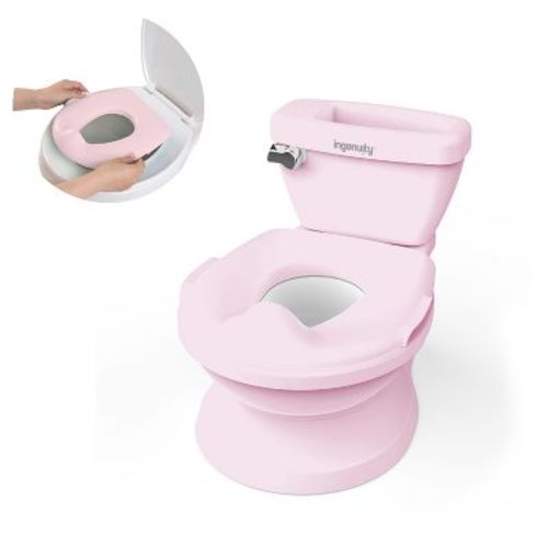 Summer by Ingenuity My Size Pro Potty Toddler Chair - Pink: Storage, Built-In Handle, Removable Adapter Seat, Splash Guard