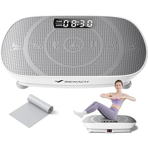 MERACH CV30 Pro Curved Vibration Plate Exercise Machine, Powerful & Quiet