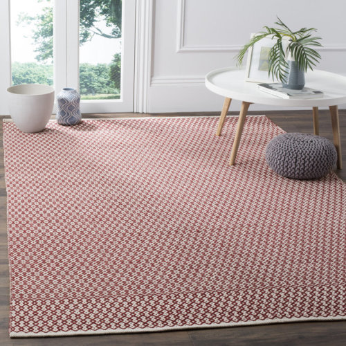 Melaina Hand Woven Cotton Geometric Rug