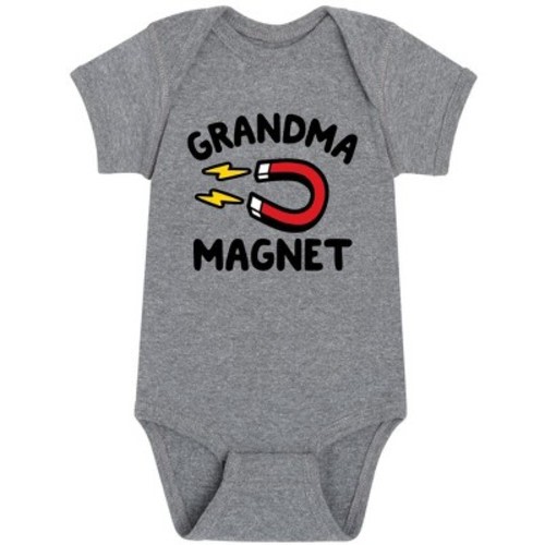 Boys' Instant Message All Occasions Baby Graphic One Piece - Athletic Heather - 18 Months: Cotton Blend, Crew Neck, Short Sleeve