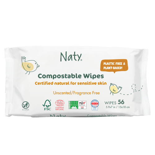 Unscented Wet Wipes | Made by natural and renewable material | Naty.com