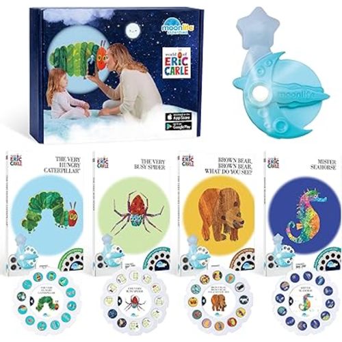 Moonlite Storytime Starter Pack Set: Projector and 4 Eric Carle Stories