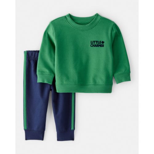 Baby Boy St.Patrick's Day Charmer 2-Piece Long-Sleeve Tee & Pant Set - Green - Carter's | Carter's