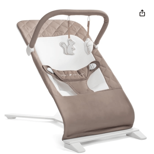 Baby Delight Alpine Deluxe Portable Bouncer, Organic Mocha
