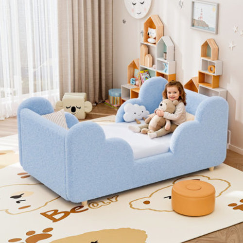 Isabelle & Max™ Toddler Bed with Safety Guardrails, Floor Beds with Wood Slats for Children Aged 3-7 Years Old & Reviews | Wayfair