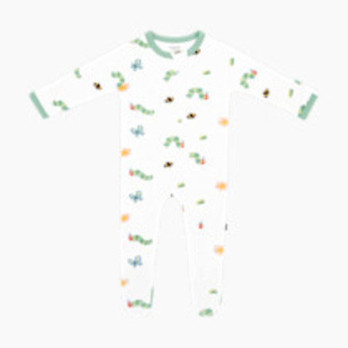 Kyte Baby Printed Zipper Footie - The Very Hungry Caterpillar And Friends, 0 -3 M