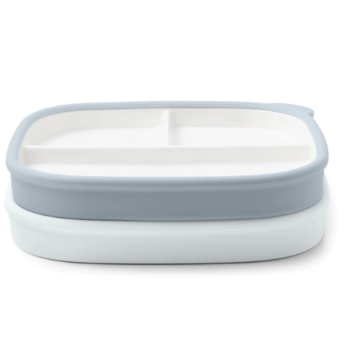 Clean Start Toddler Divided Plate | Premium Ceramic | Non Toxic – Ello