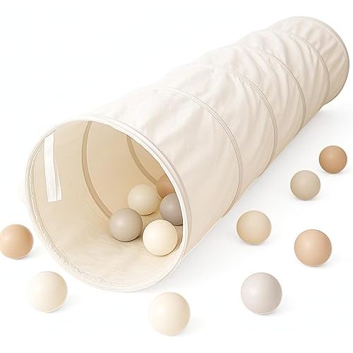 River & Aria Co Kids Tunnel Toy - Ivory (12m+)