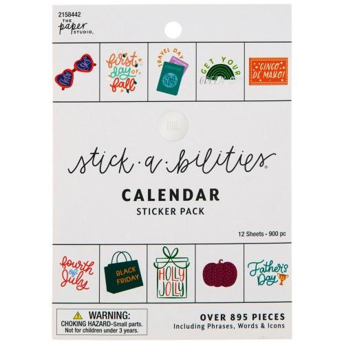 Calendar Foil Stickers