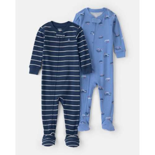 Baby Boy 2-Pack Boat Snug Fit 1-Piece Pajama Set - Blue | Carter's