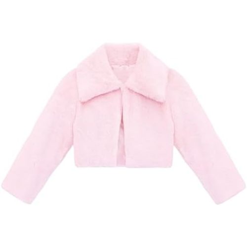 Lilax Girls Cozy Faux Fur Bolero Jacket Shrug