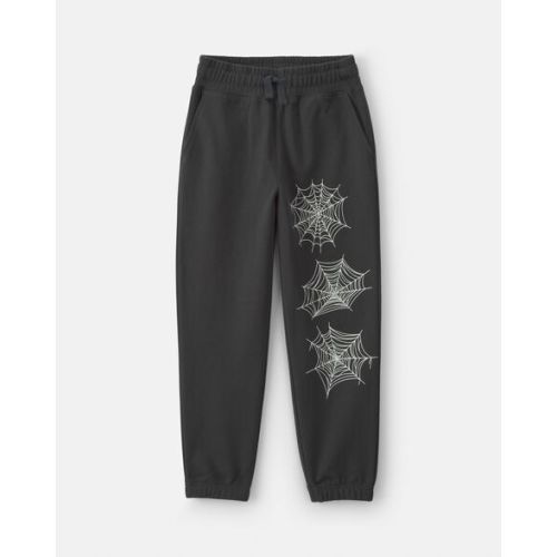 Boys Spider Web Halloween French Terry Joggers - Black | Carter's