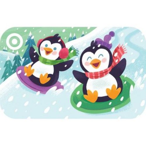 Sledding Penguins Target GiftCard $25